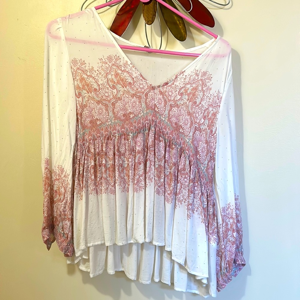 Lucky Brand 3/4 Sleeve Shirt - Size Medium